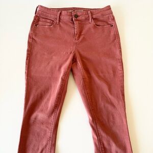 Old Navy Rockstar Skinny Jeans in Rust Orange Size 28 6
